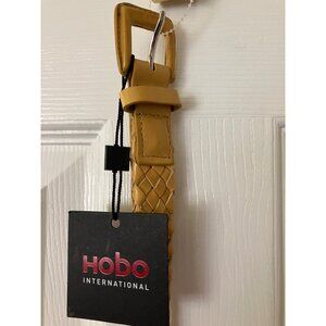 Hobo international Mustard color Pleated Braided Bohemian Boho Fashion Belt M